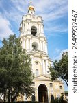 Church of St. Sergius of Radonezh in Novospassky Monastery on a 
