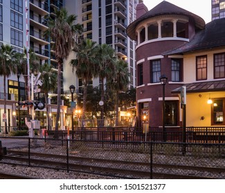 Church Street Rail Station And Area In Orlando Florida The Morning Of Serptember 11,2019