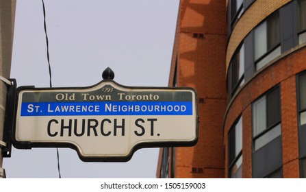 Church Street Toronto Street Sign