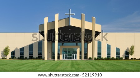 Church with symmetrical design