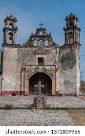 Church In Tlayacapan Mexican Town