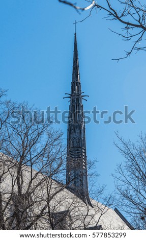 Similar – Image, Stock Photo steeple top Sky Church