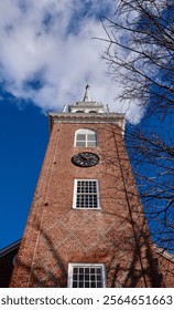 Church Tower Touching the Sky
