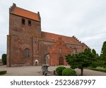 Church of town of Borre on island of Mon in Denmark