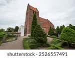 Church of town of Borre on island of Mon in Denmark