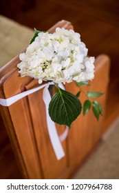 Church Wedding Pew Decor