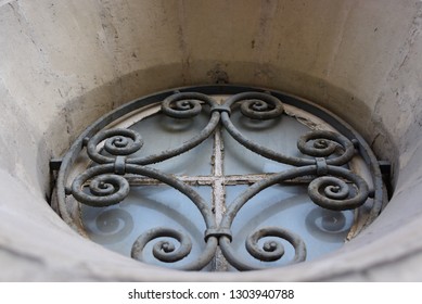 Church Window Wrought Iron Circle Ornate