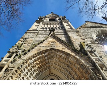 Churches In Pittsburgh Pennsylvania During Winter 