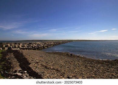 The Churchill Barriers In Orkney, Scotland, UK