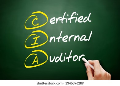 CIA – Certified Internal Auditor Acronym, Business Concept On Blackboard