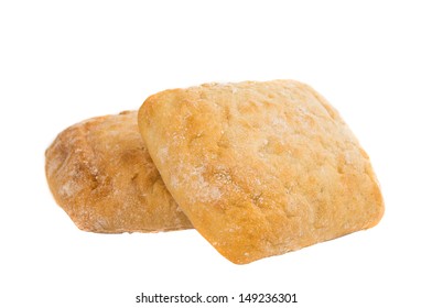 Ciabatta Isolated On White Background