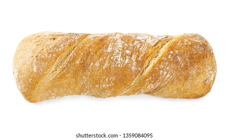 Ciabatta Isolated On White Backrgound