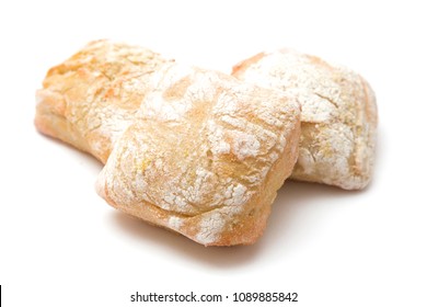 Ciabatta Rolls on a White Background - Powered by Shutterstock