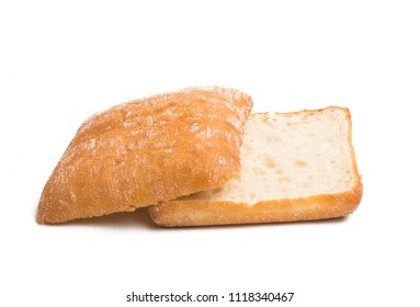 ciabatta for a sandwich on a white background - Shutterstock ID 1118340467