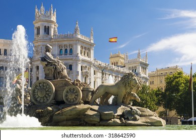 Cibeles Fountain - a fountain in the square of the same name in Madrid