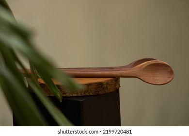 Cibubur, Indonesia, September 9, 2022: Wooden Spoons To Complement Kitchen Utensils