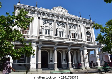 Cienfuegos, Cuba - April 29, 2016: Colonial Architecture