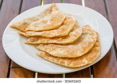 Cig borek or Tatar pie, Turkish meat pie fried in oil