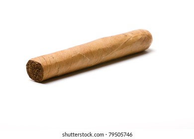 Cigar On White Background