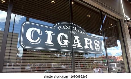Cigar shop in Little Havana Miami - MIAMI, FLORIDA APRIL 10, 2016