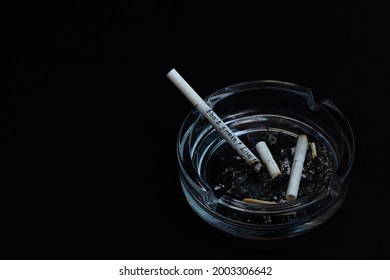 Cigarette Addiction Struggle Healthy Lifestyle Say Stock Photo ...