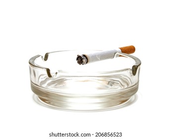 Cigarette At Ashtray