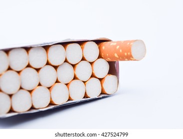 Cigarette Box Isolated On White Backgroundworld Stock Photo 427524799