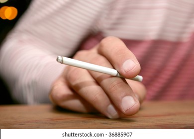 cigarette in the hand