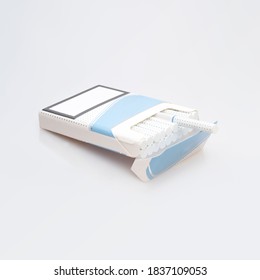 Cigarette Pack Mockup Isolated On White Background