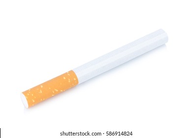 Cigarette White Background Stock Photo (Edit Now) 15648706