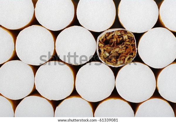 Cigarette Without Filter Between Ones Filter Stock Photo Edit Now