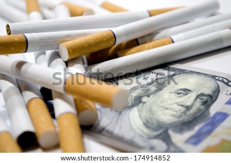 Cigarettes and dollar as aconcept of smoking costs