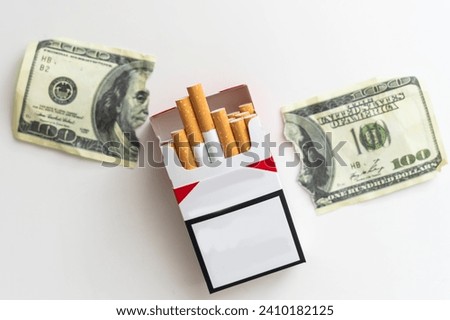 Cigarettes and dollar as aconcept of smoking costs