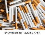  lot of cigarettes. Harm to health. Bad habit. Smoking 