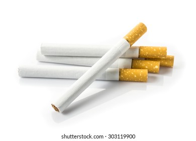 Cigarettes Isolated On White Background Stock Photo 303119900 ...