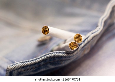 Cigarettes On Denim So Close