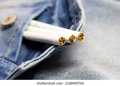 Cigarettes On Denim So Close