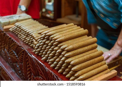 Cigars In A Tobacco-rollingfactory In Little Havana, Miami