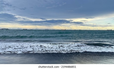 The Cijin Beach At Noon Time In Summer