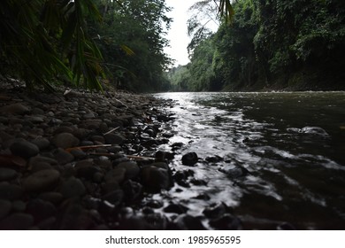 Ciliwung River At Depok West Java, Indonesia 