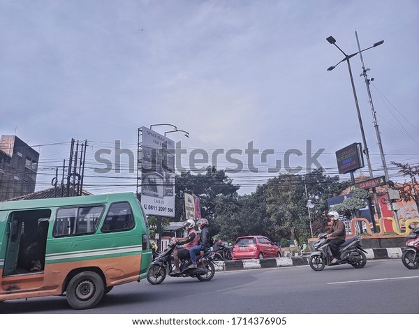 Cimahi/Indonesia, February 12, 2020. the
atmosphere in a city in West Java
Indonesia