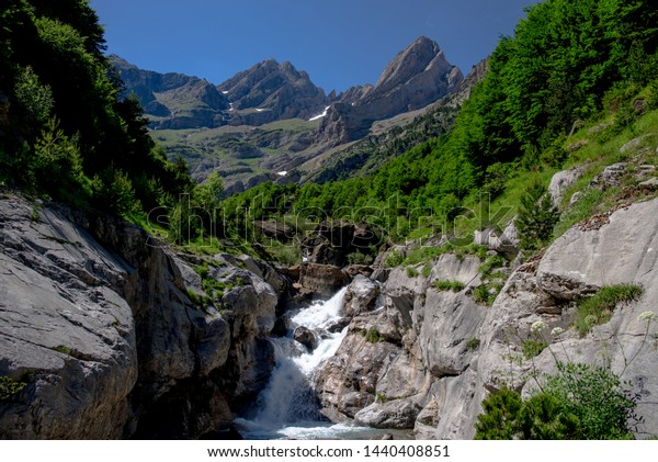 Cinca Waterfalls National Park Ordesa Monte Stock Photo Edit Now 1440408851