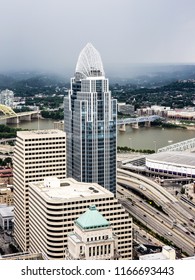 Cincinnati Aerial View From The Main Tower