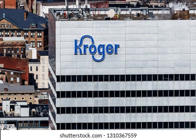 Cincinnati - Circa February 2019: The Kroger Company Corporate Headquarters. The Kroger Co. Is One Of The World's Largest Grocery Retailers I