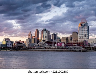 Cincinnati, OH - May 15 2022: The Cincinnati Skyline