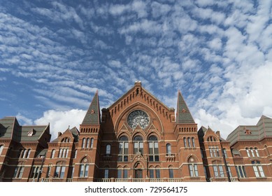 CINCINNATI, OH, USA – OCTOBER 7, 2017: Music Hall, An Iconic Classical Music Performance Hall In The Over-The-Rhine Neighborhood On The Day Of It Grand Reopening. 