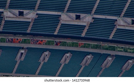 Cincinnati, Ohio / USA - April 23, 2019: View Of Paul Brown Stadium Seats, Home Of The Bengals.