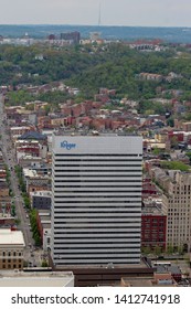 Cincinnati, Ohio / USA - April 23, 2019: Kroger Corporate Headquarters Building, An American Retailing Company.