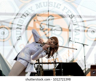 CINCINNATI, OHIO / USA - June 06, 2015: Lindsey Stirling Performs During The Bunbury Festival June 06, 2015.