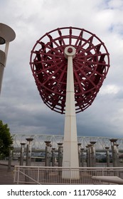 Cincinnati, Ohio, USA, June 11, 2018: National Steamboat Monument. June 11, 2018 In Cincinnati, Ohio, USA.